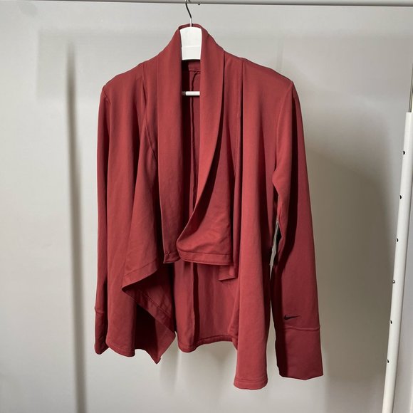 NWT Women's Nike Long Sleeve Yoga Top Wrap - Small - Picture 2 of 5